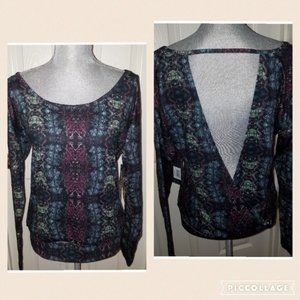 Capezio Yana Print Crew Top